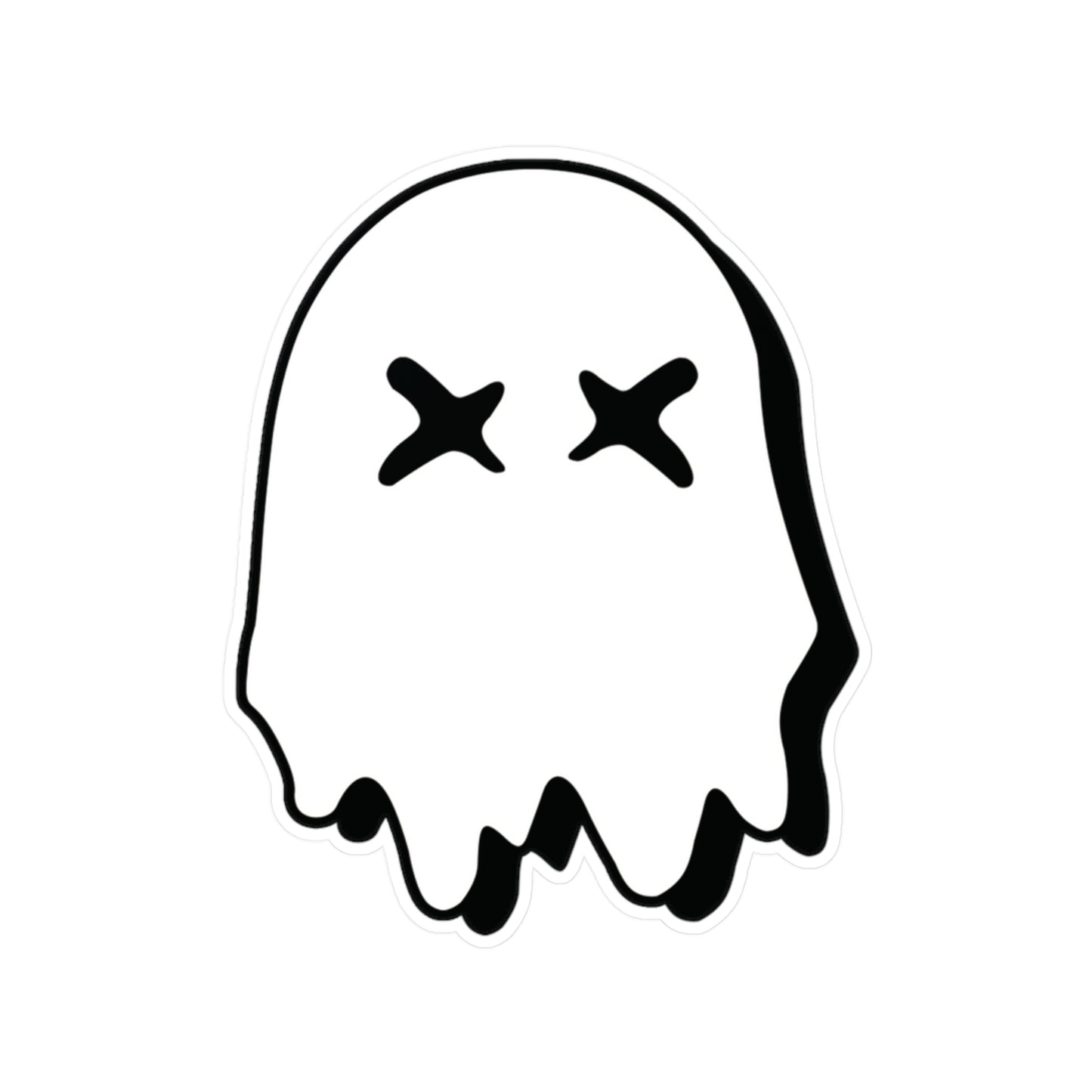 Ghosted Logo - White