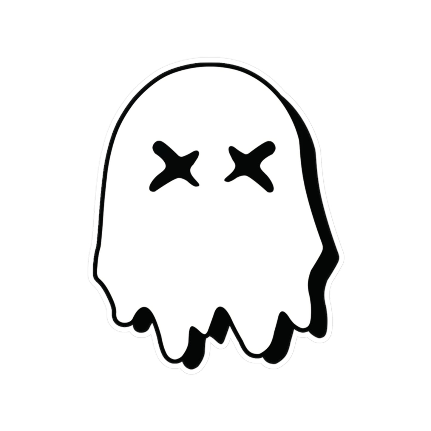 Ghosted Logo - White