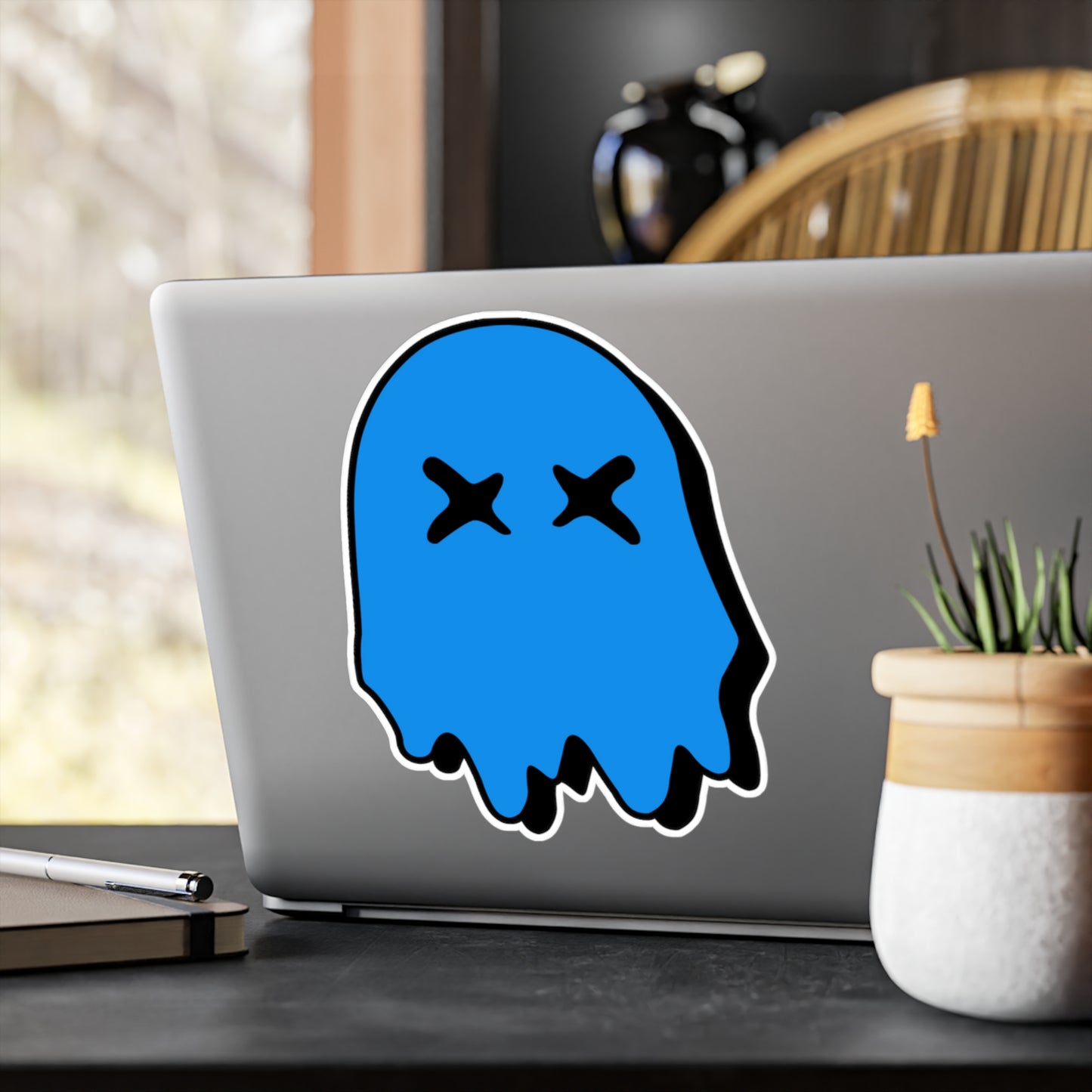 Ghosted Logo - Blue