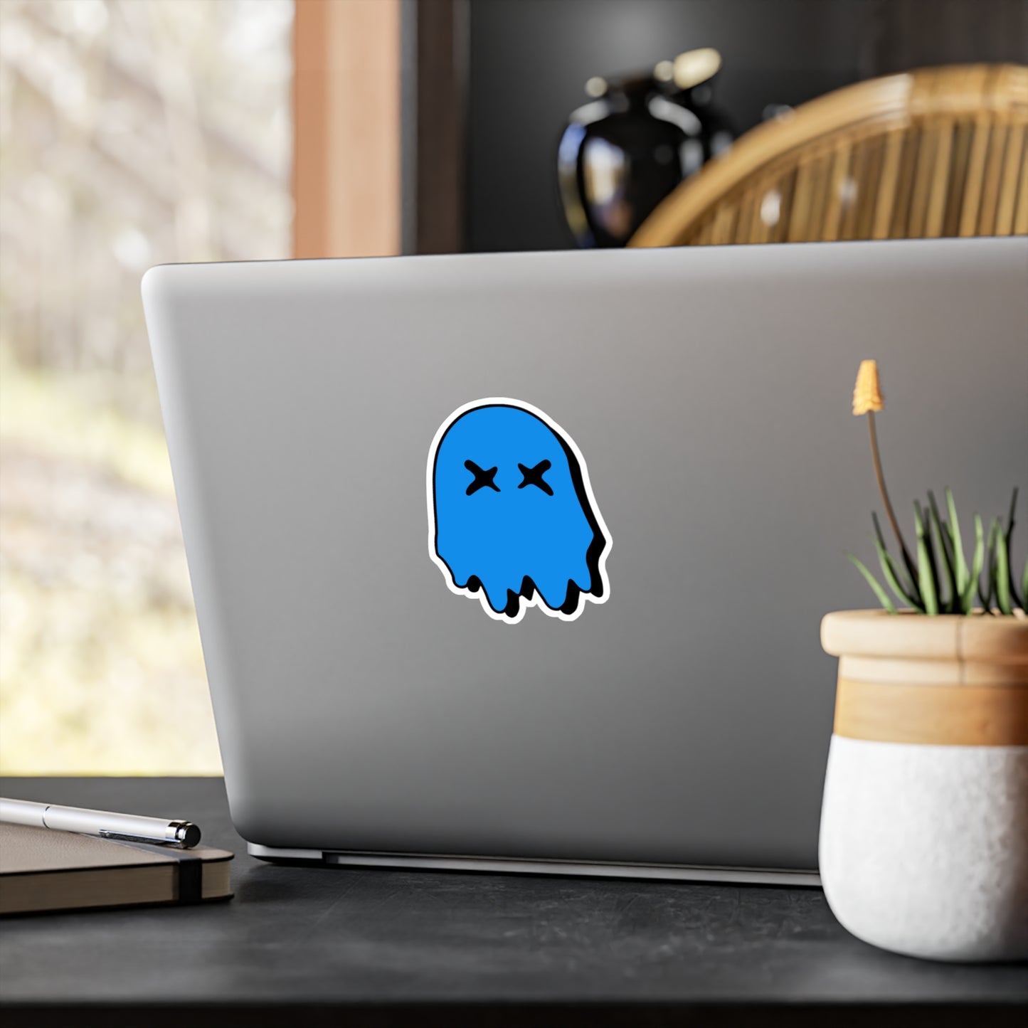 Ghosted Logo - Blue