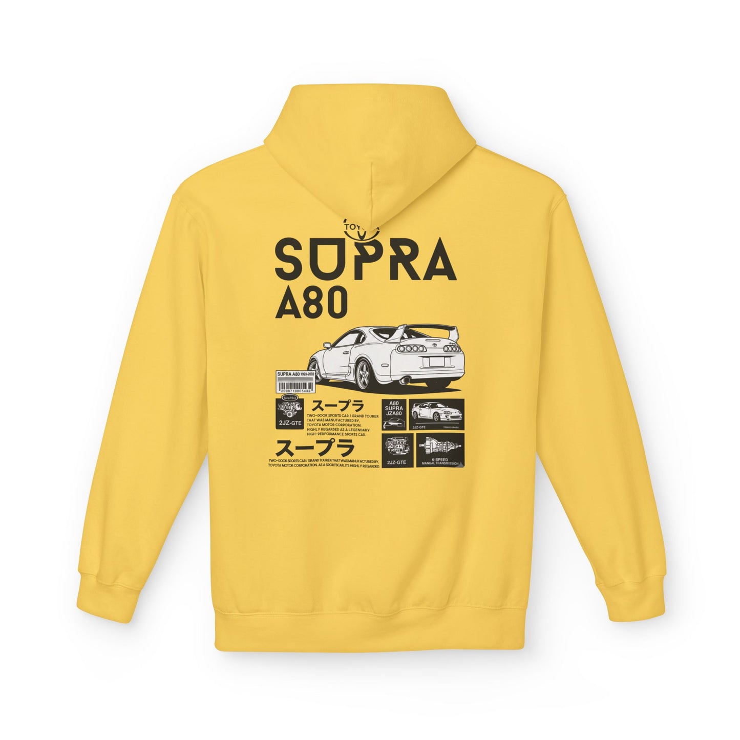 Toyota Supra A80 Ghosted Hoodie