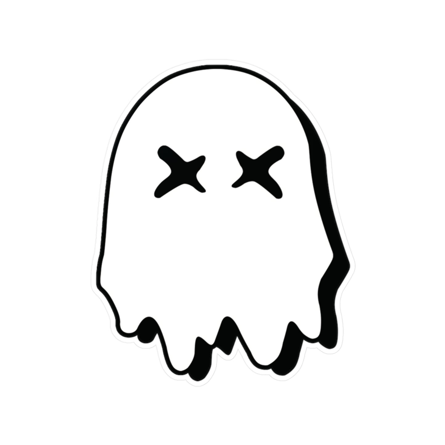 Ghosted Logo - White