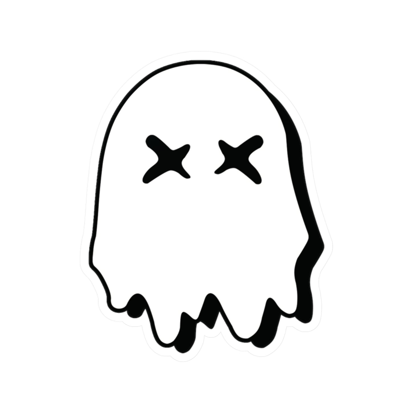 Ghosted Logo - White