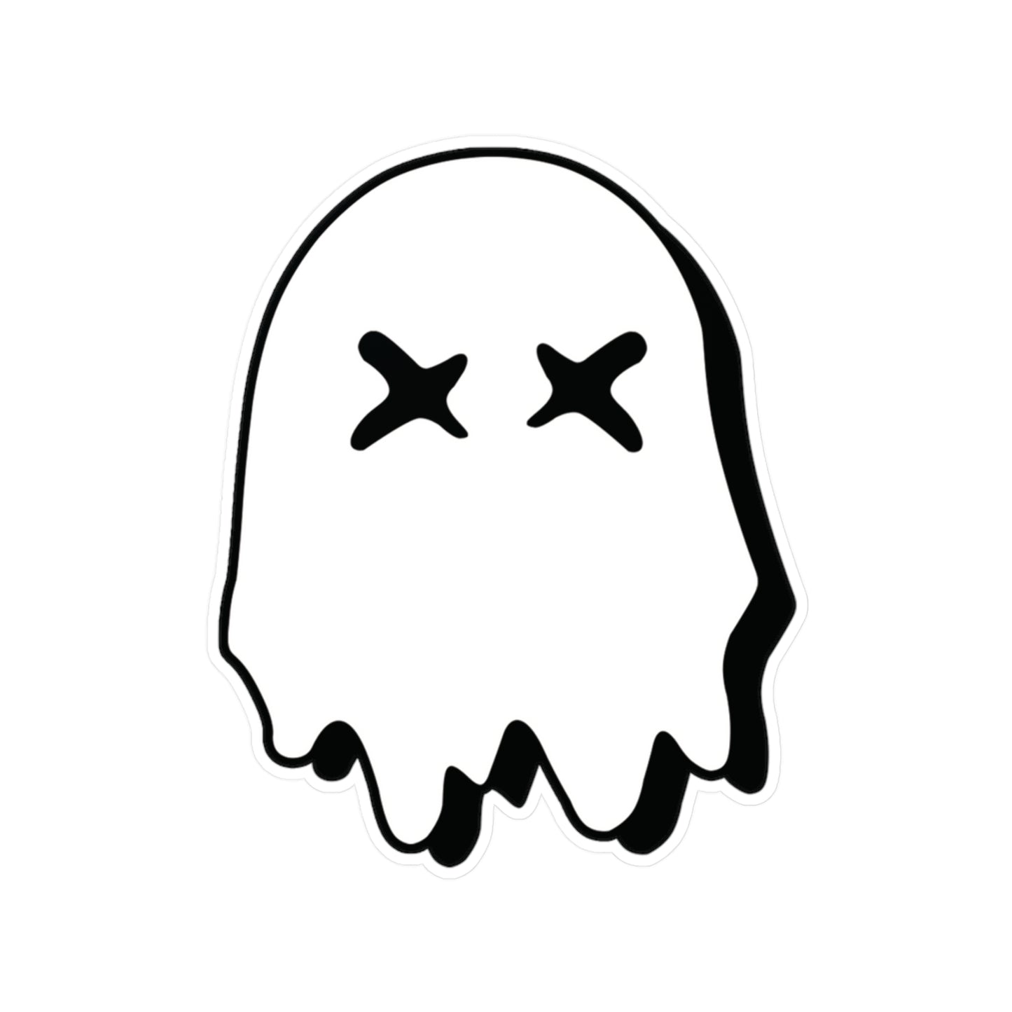 Ghosted Logo - White