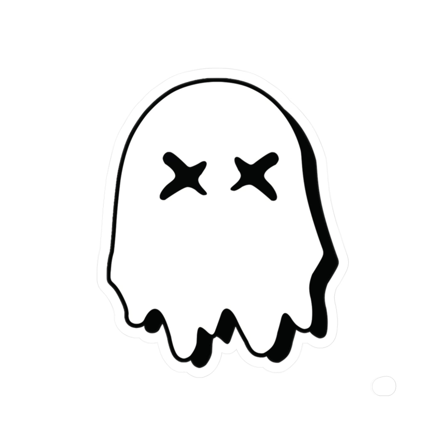 Ghosted Logo - White