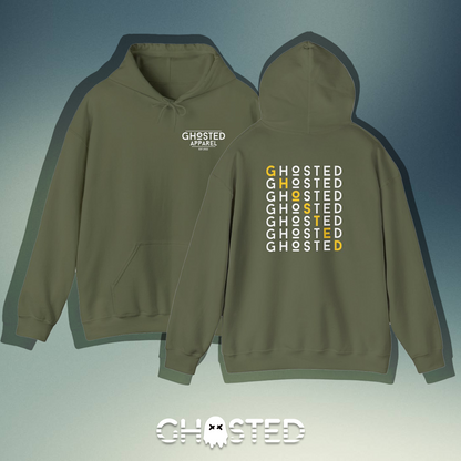 Diagonal Highlight Ghosted Hoodie