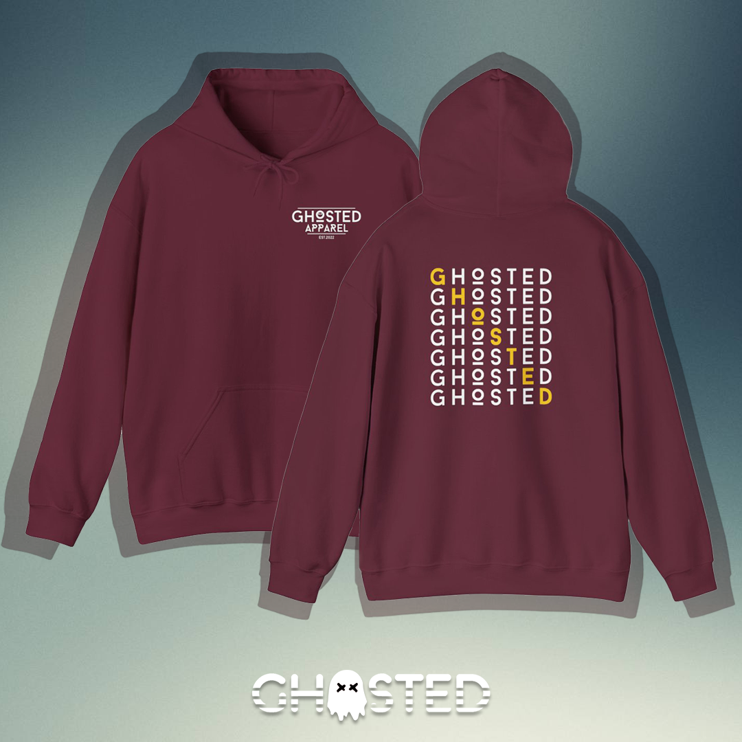 Diagonal Highlight Ghosted Hoodie